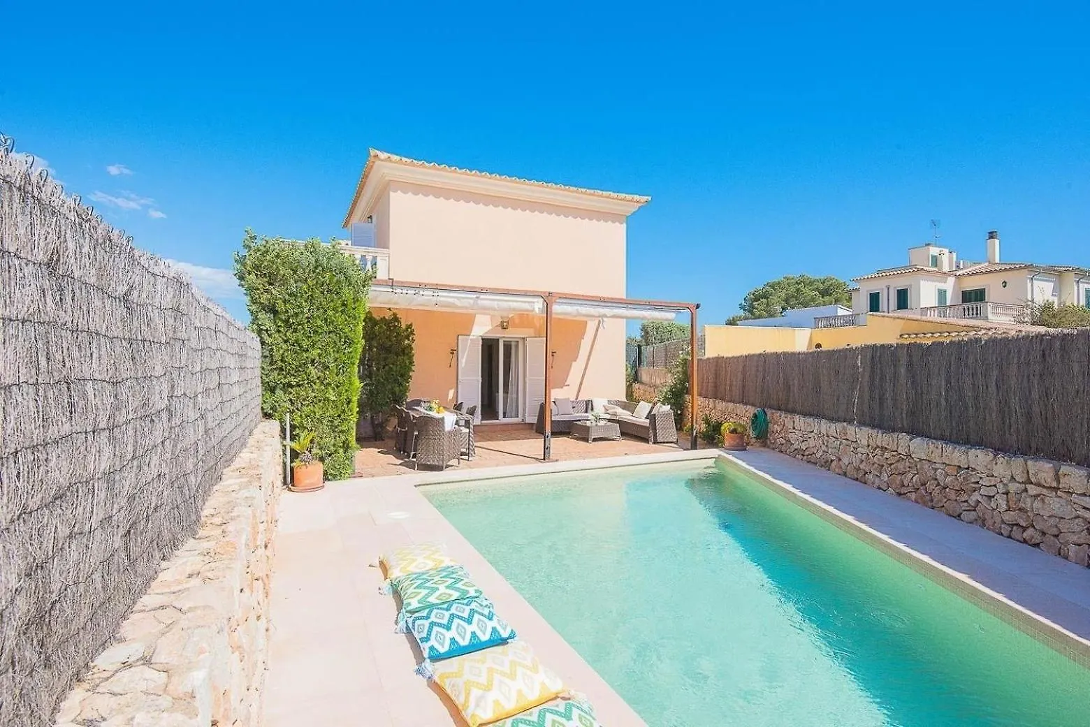 Ferienhaus Mit Privatpool Fuer 6 Personen Ca 120 M In Sa Rapita, Balearen Mallorca בית נופש
